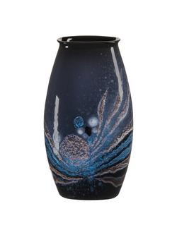 Poole Pottery Celestial Manhattan Vase, H26cm, Grey/Blue, Grey / Blue