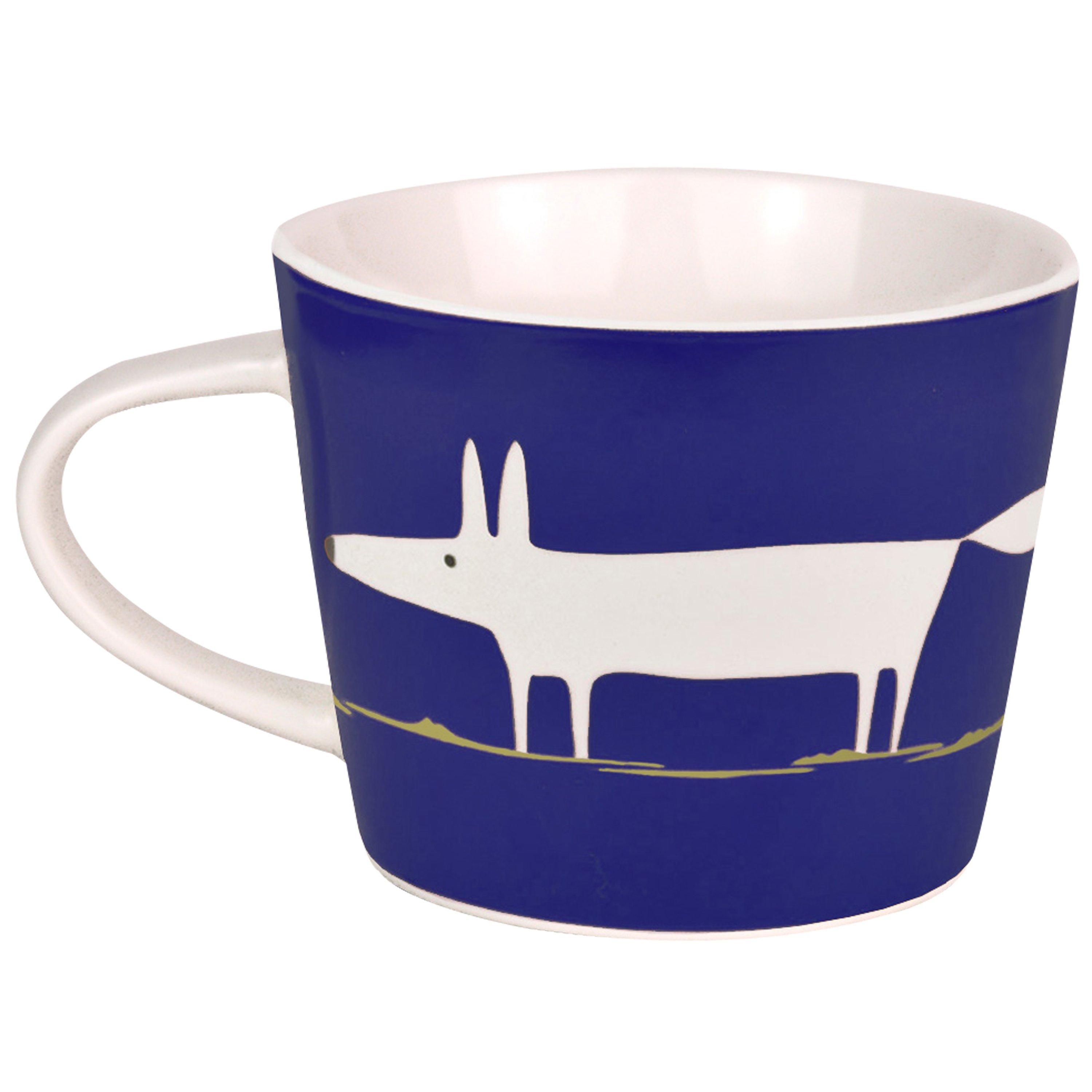 Scion Mr Fox Mini Mug, White/Indigo