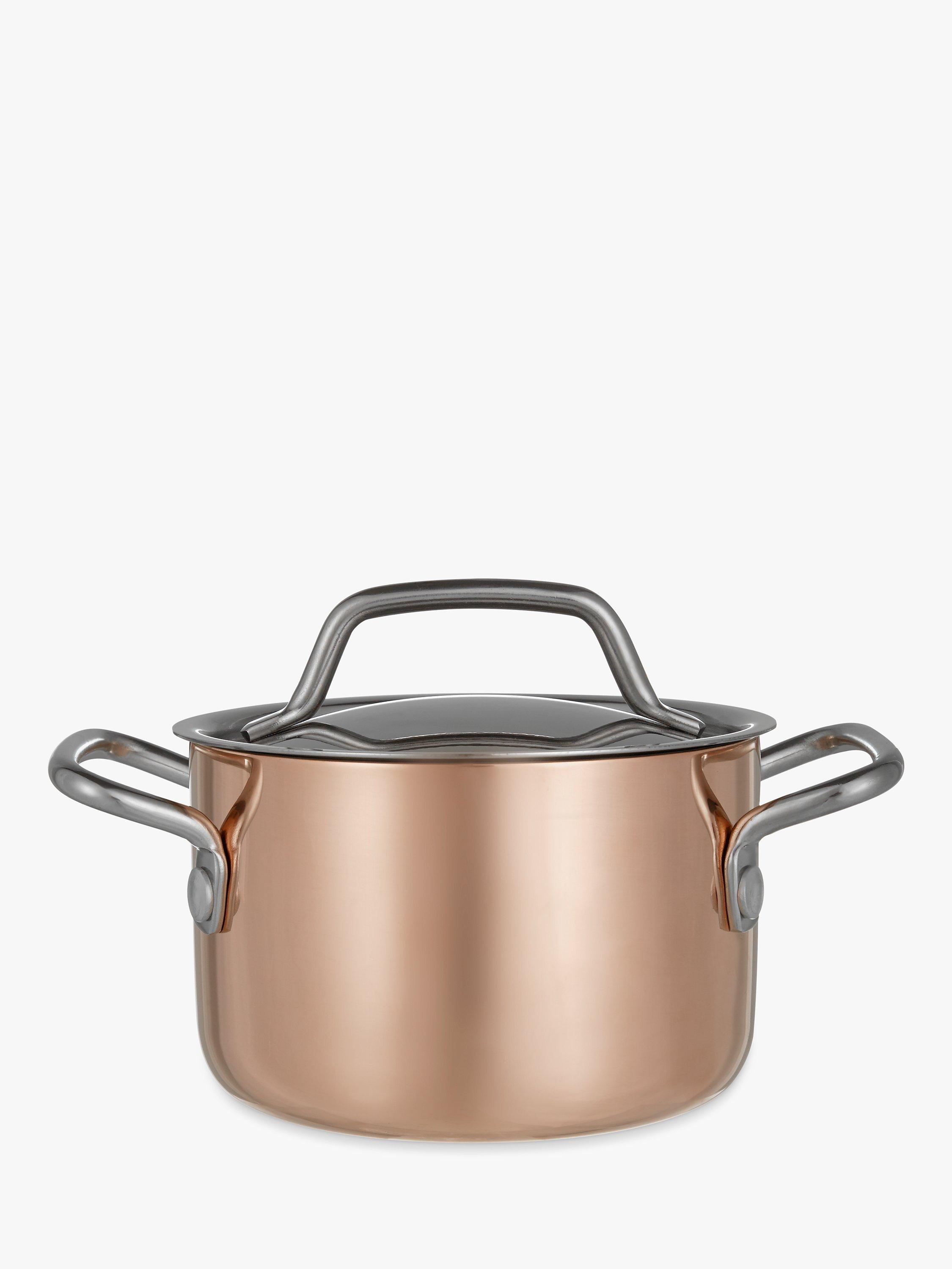 Croft Collection Copper Tri-Ply Mini Casserole, Dia.10cm