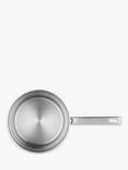 John Lewis Classic Stainless Steel Lidded Saucepan Set, 3 Piece