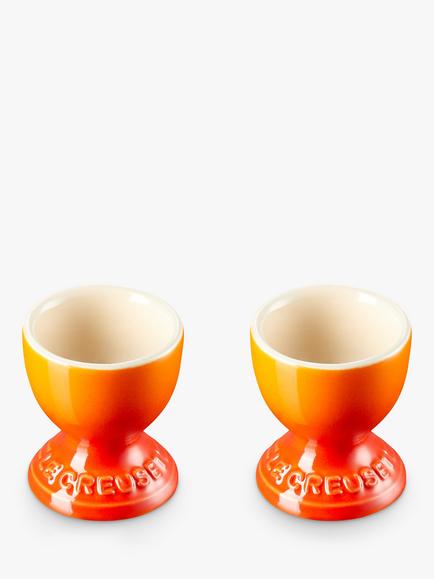 Le Creuset Stoneware Egg Cups, Set of 2 - view 2, Volcanic