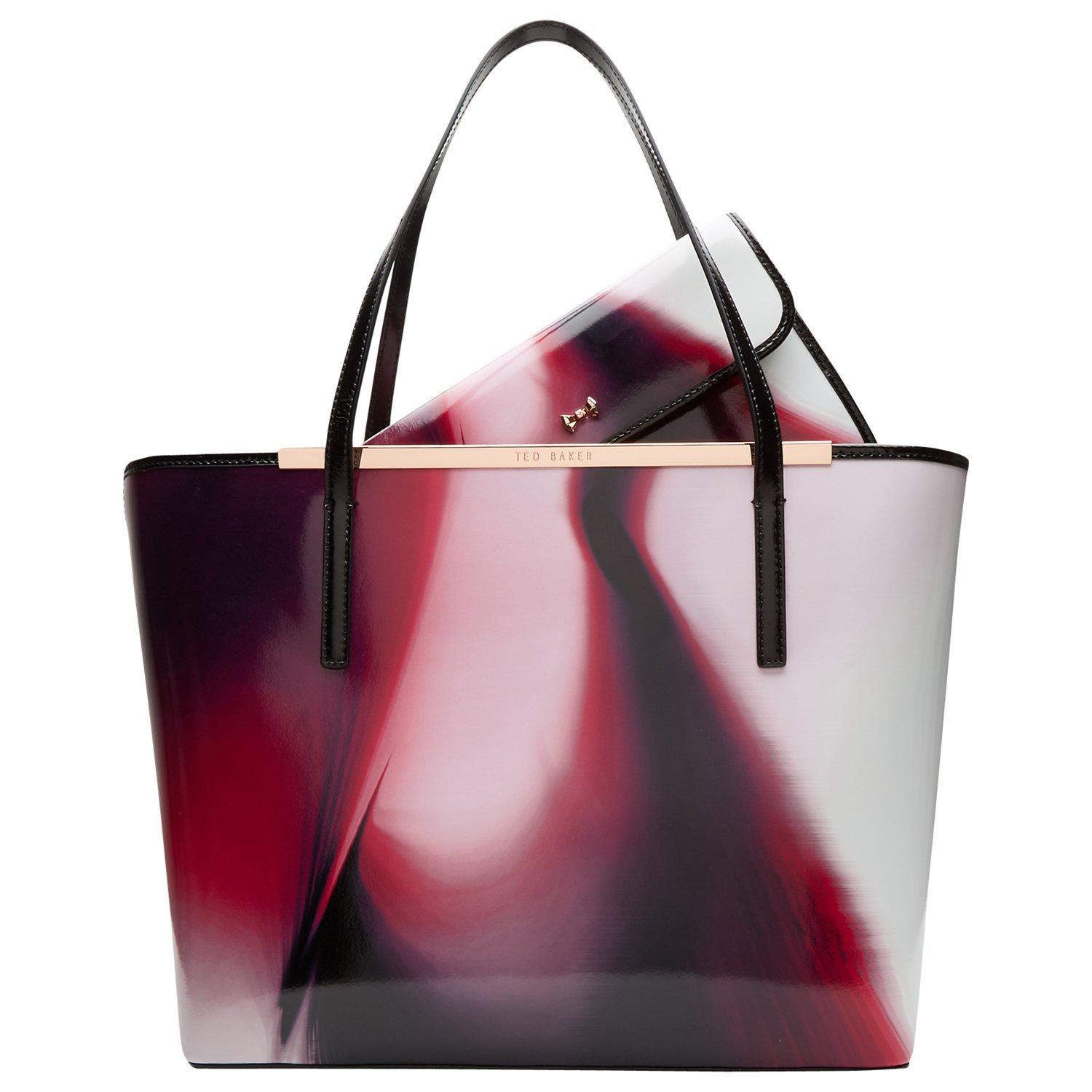 Ted Baker Lize Leather Shopper Bag, Dusky Pink