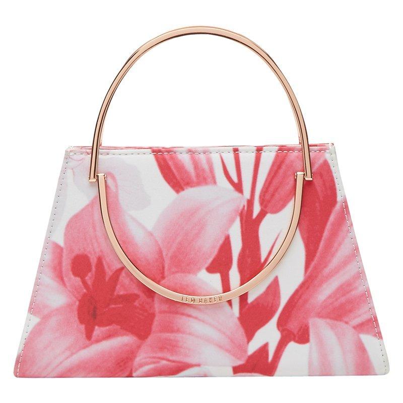 Ted Baker Tonal Encyclopedia Evening Clutch Bag, Pink