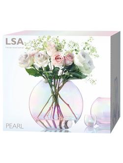 LSA International Pearl Vase, H24cm - view 2, Pearl