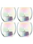 LSA International Pearl Tealight Holder & Candles, Set of 4