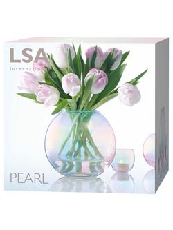 LSA International Pearl Vase, H16cm - view 2, Pearl