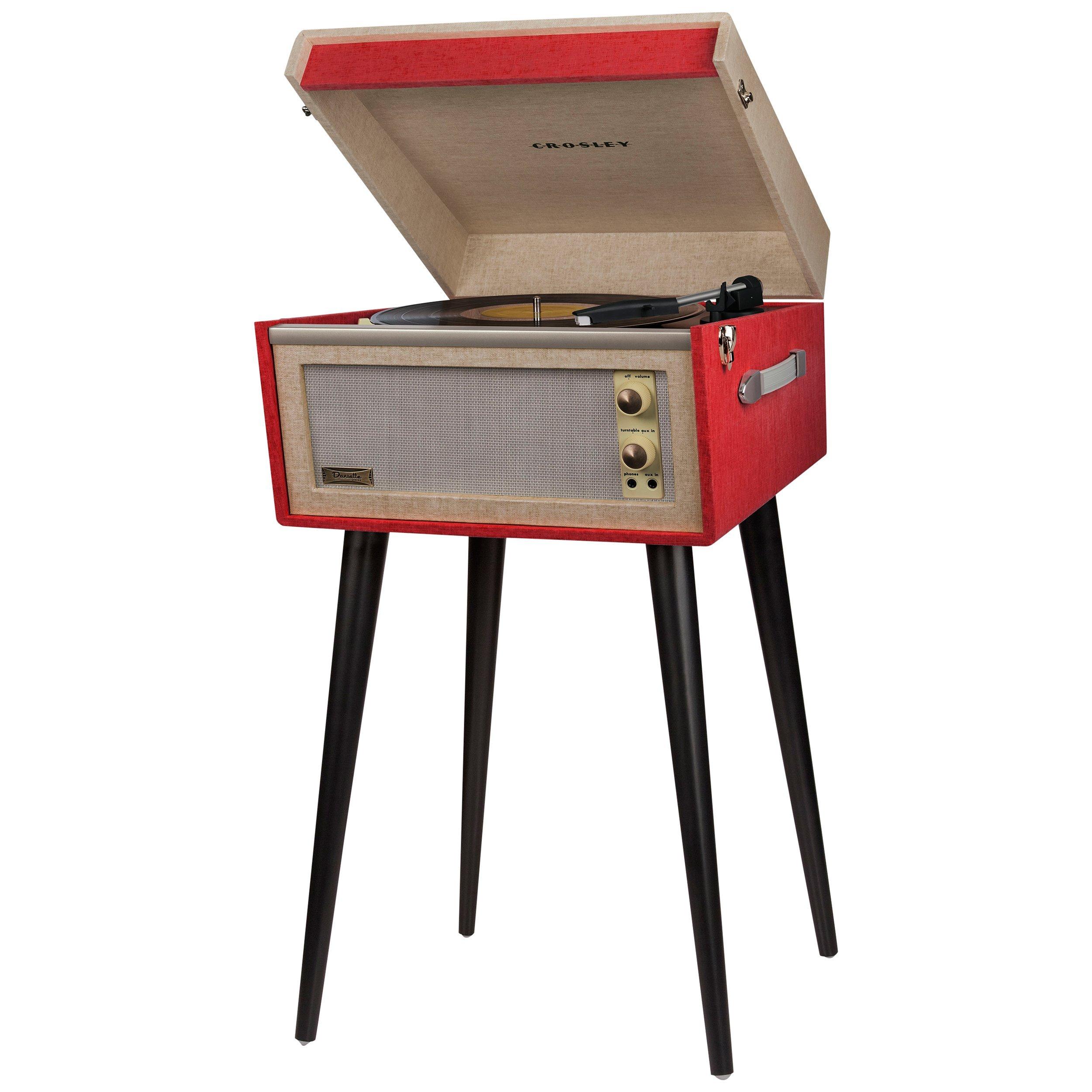 Crosley Bermuda Turntable With Two Speeds, Red