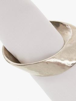 John Lewis Swirl Napkin Rings, Set of 4, Silver - view 2, Silver