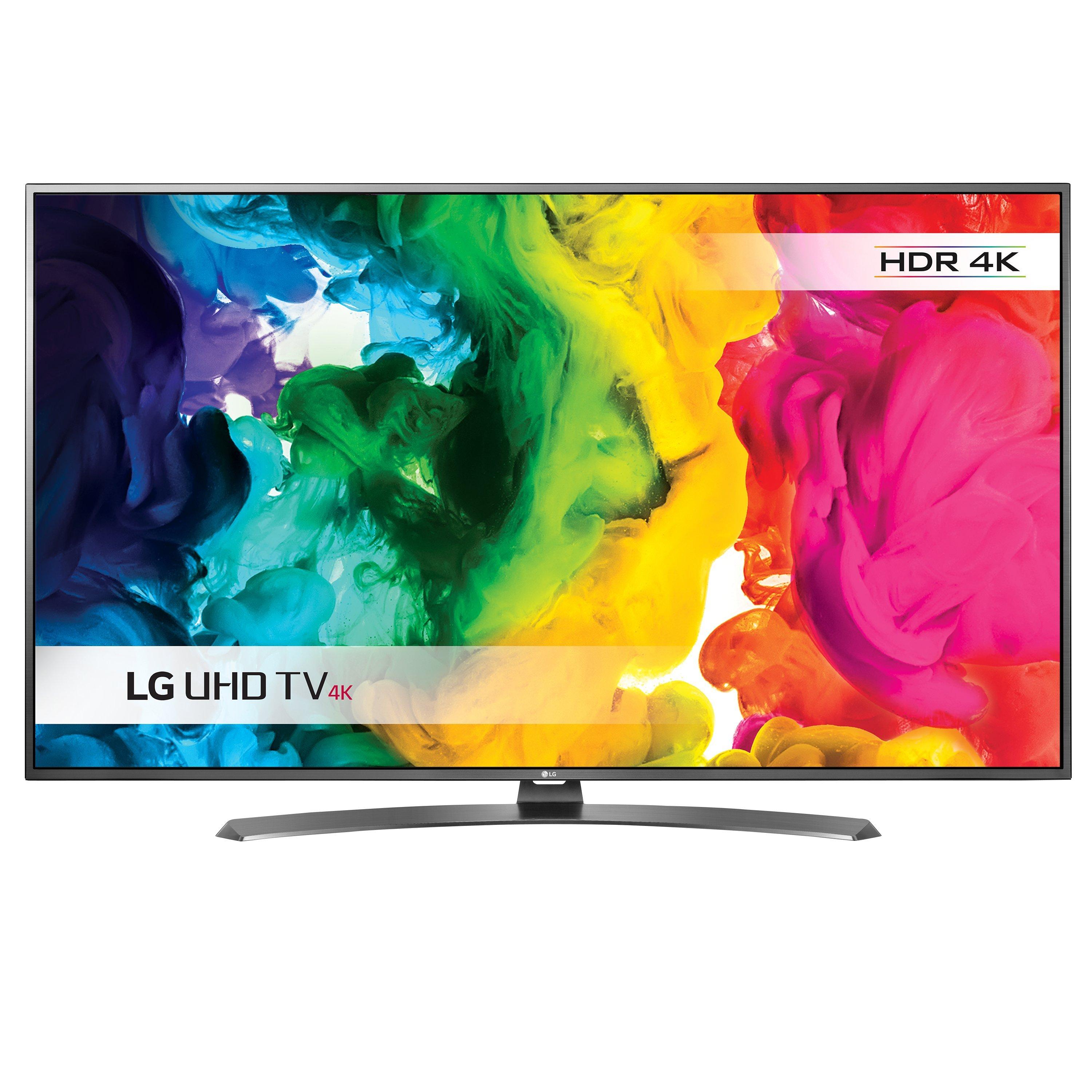 LG 49UH661V LED HDR 4K Ultra HD Smart TV, 49" With Freeview HD/freesat HD & Metallic Design