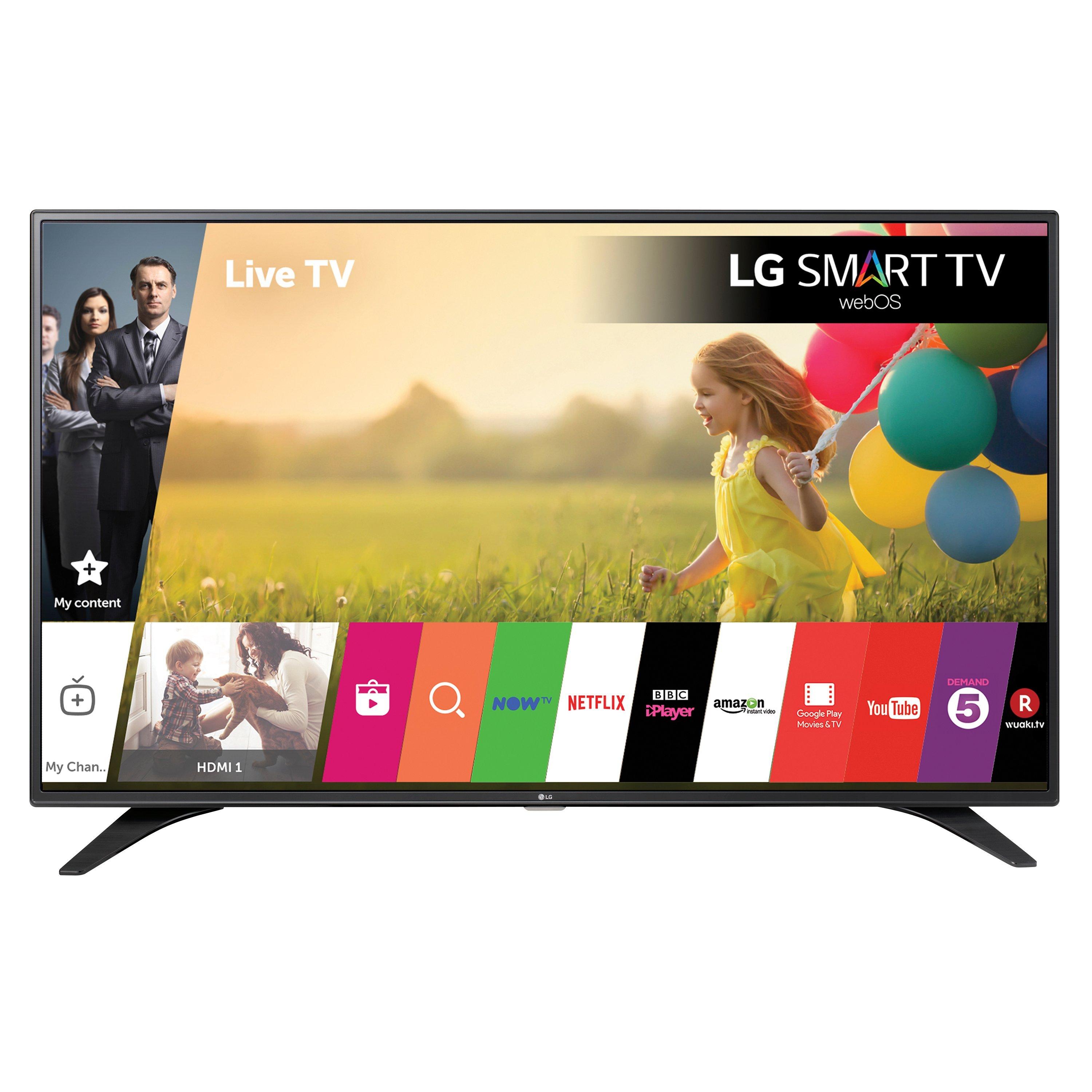 LG 32LH604V LED HD 1080p Smart TV, 32" With Freeview HD, Built-In Wi-Fi, True Black Panel & Metallic Design