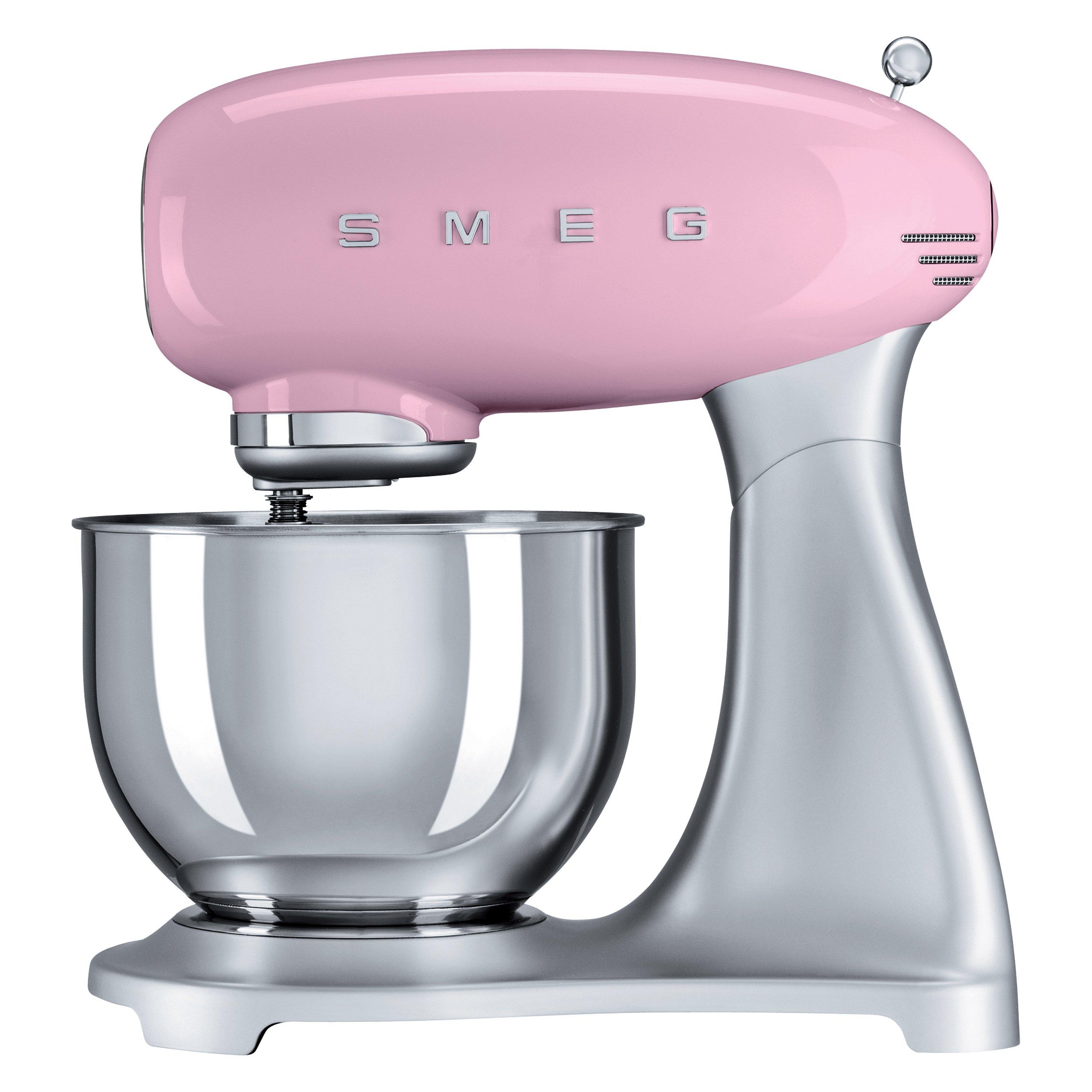 Smeg SMF01 Stand Mixer, Pastel Pink