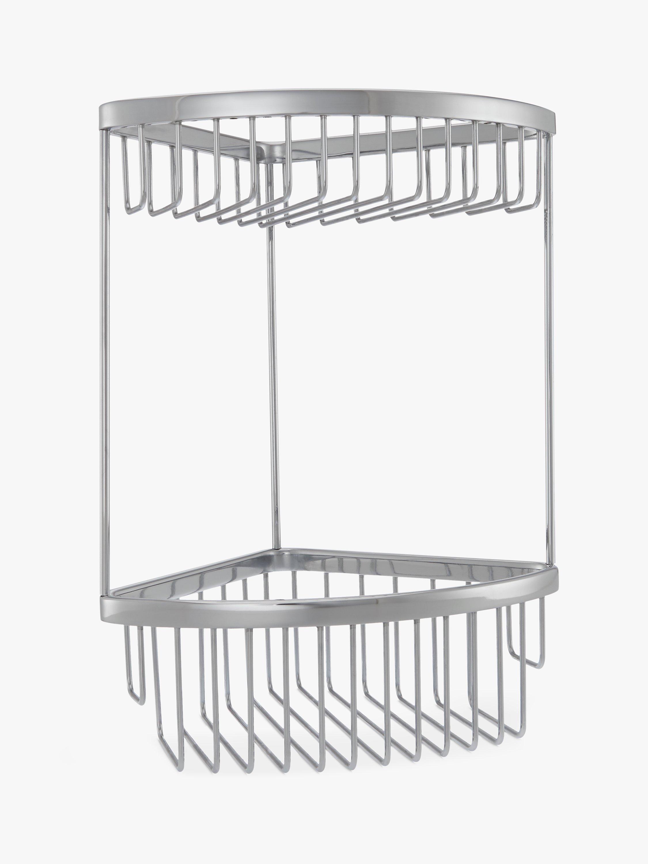 John Lewis Classic 2 Tier Corner Shower Basket