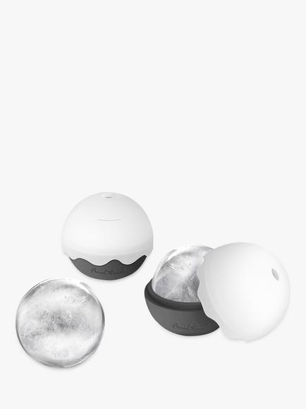 Final Touch Silicone Ice Ball Moulds, Set of 2, Black