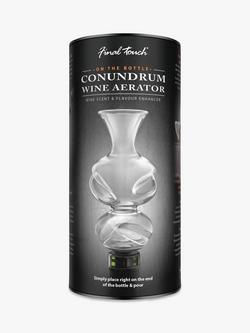 Final Touch Conundrum Wine Aerator, Clear
