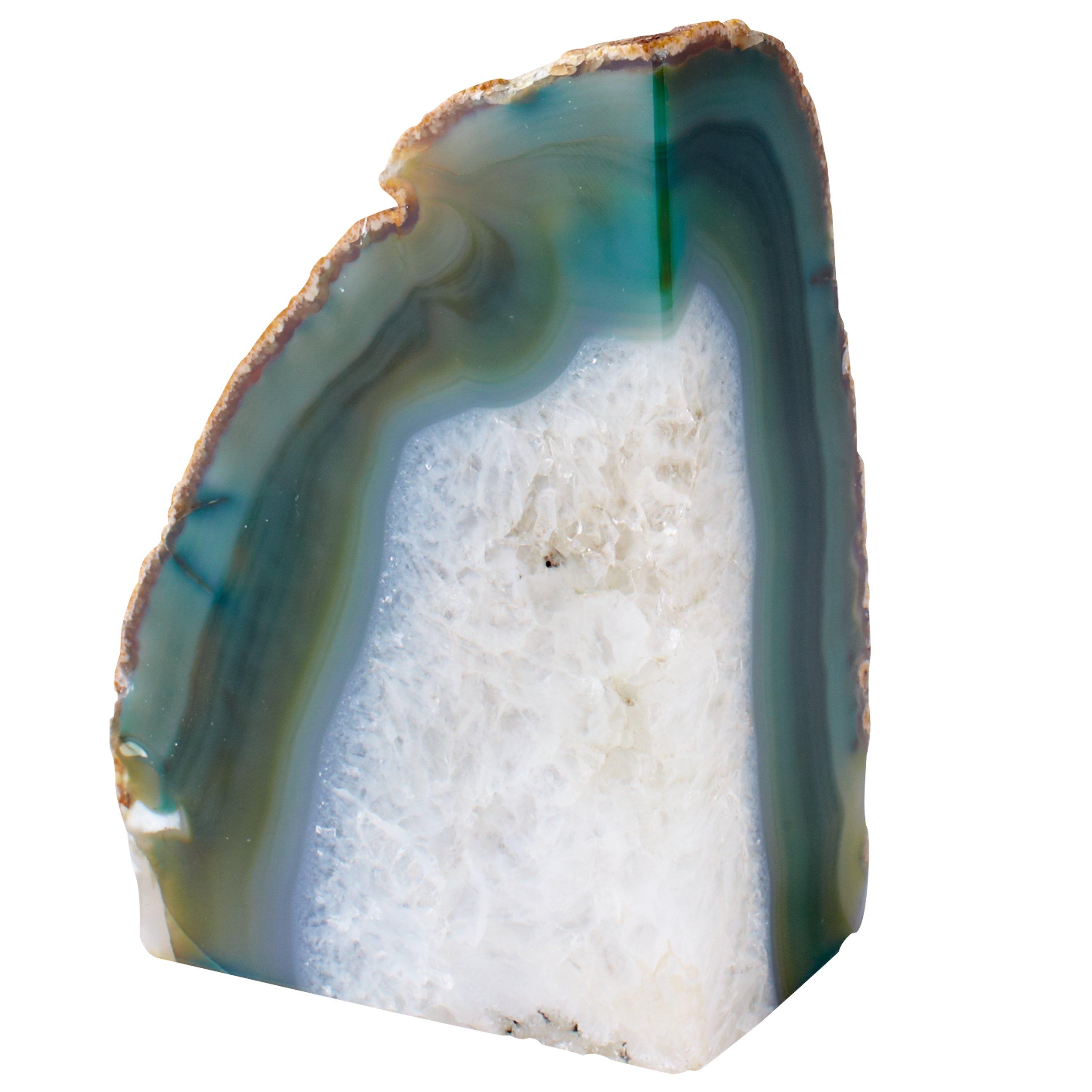 west elm Agate Bookend, Green