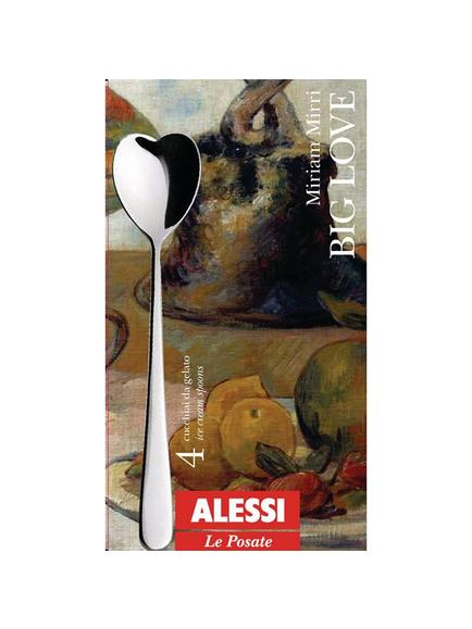 Alessi 'Big Love' Heart Spoons, Set of 4 - view 2, Stainless Steel