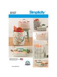 Simplicity Craft Storage Buckets Sewing Pattern, 8107