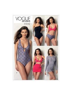 Vogue Misses' Women's Wrap Top Bikini Sewing Pattern, 9192, 