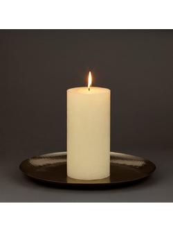 John Lewis Hammered Large Plate - view 2, Silver