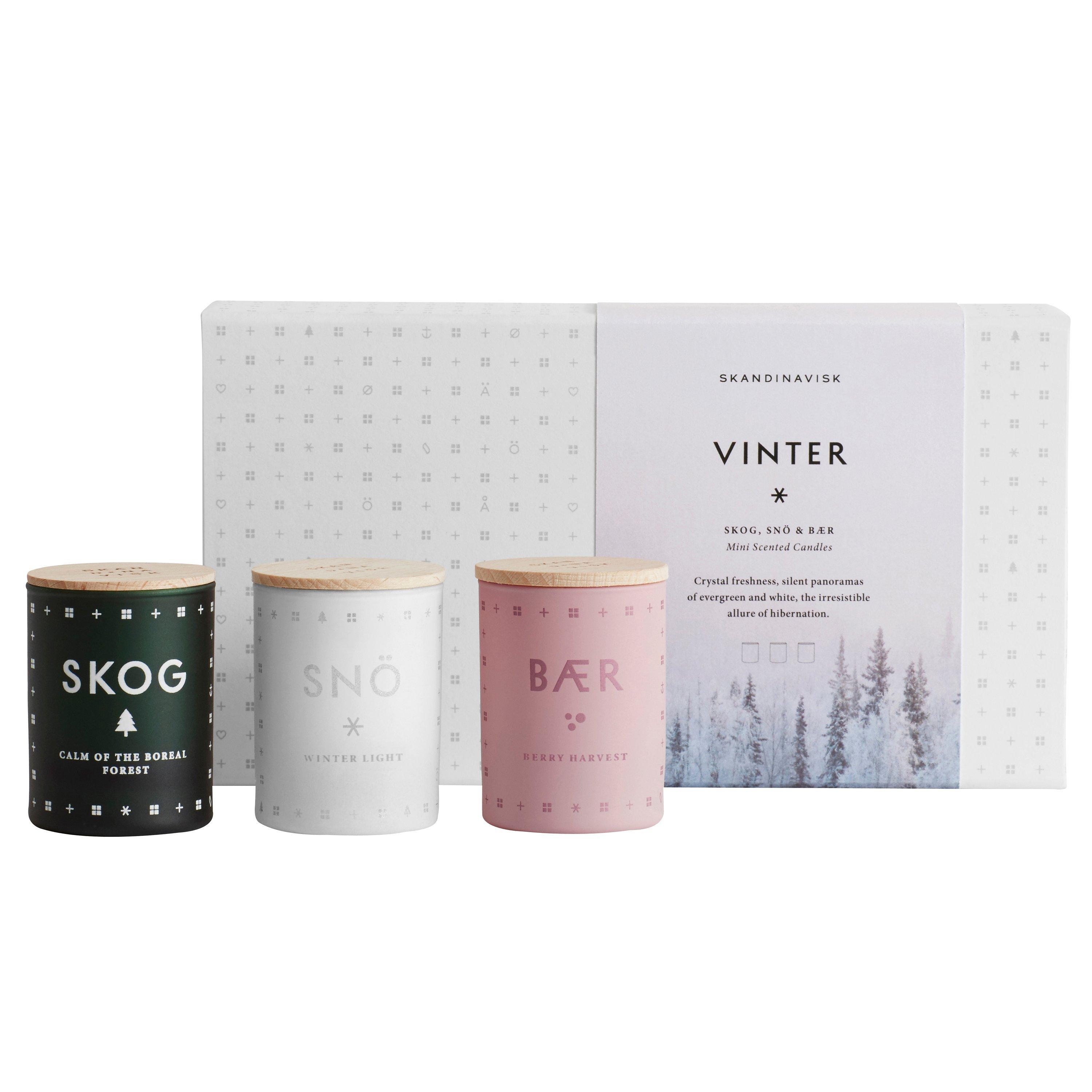 SKANDINAVISK Vinter Mini Candle Gift Set, Set of 3