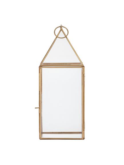 John Lewis Pyramid Lantern, Medium, Gold