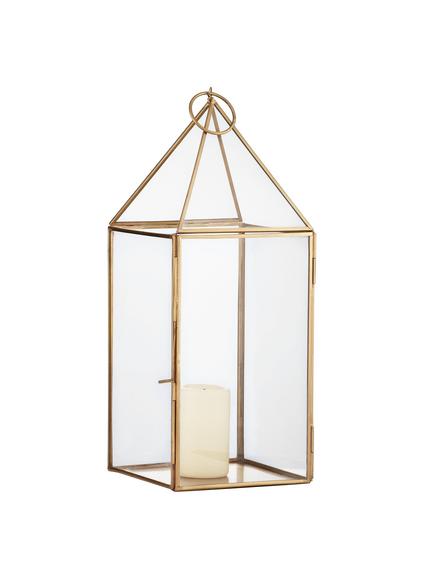 John Lewis Pyramid Lantern, Medium - view 2, Gold