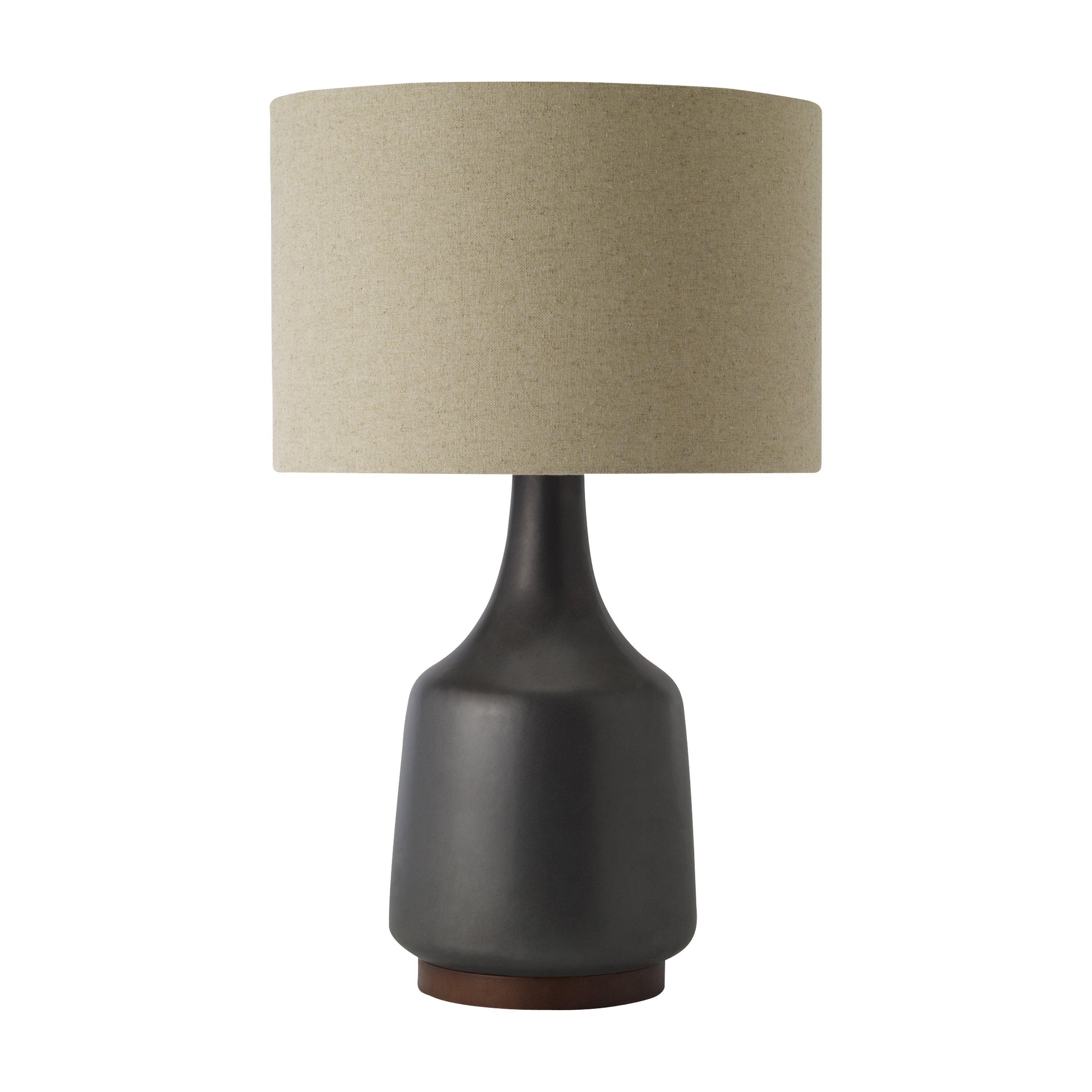 west elm Morten Black Crackle Table Lamp