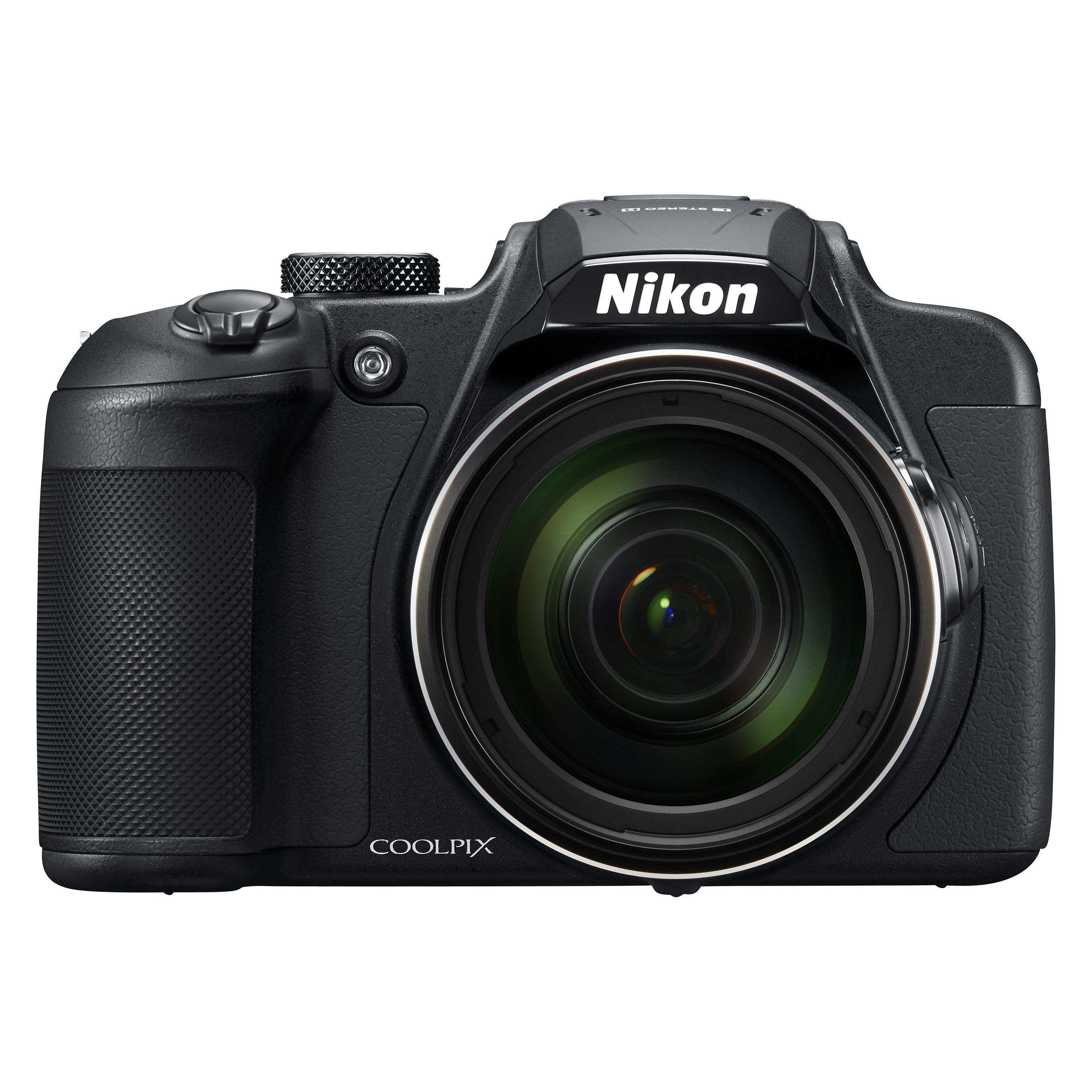 Nikon COOLPIX B700 Bridge Camera, 20.3MP, 4K UHD, 60x Optical Zoom, Wi-Fi, Bluetooth, 3" Vari-Angle LCD Screen, Black