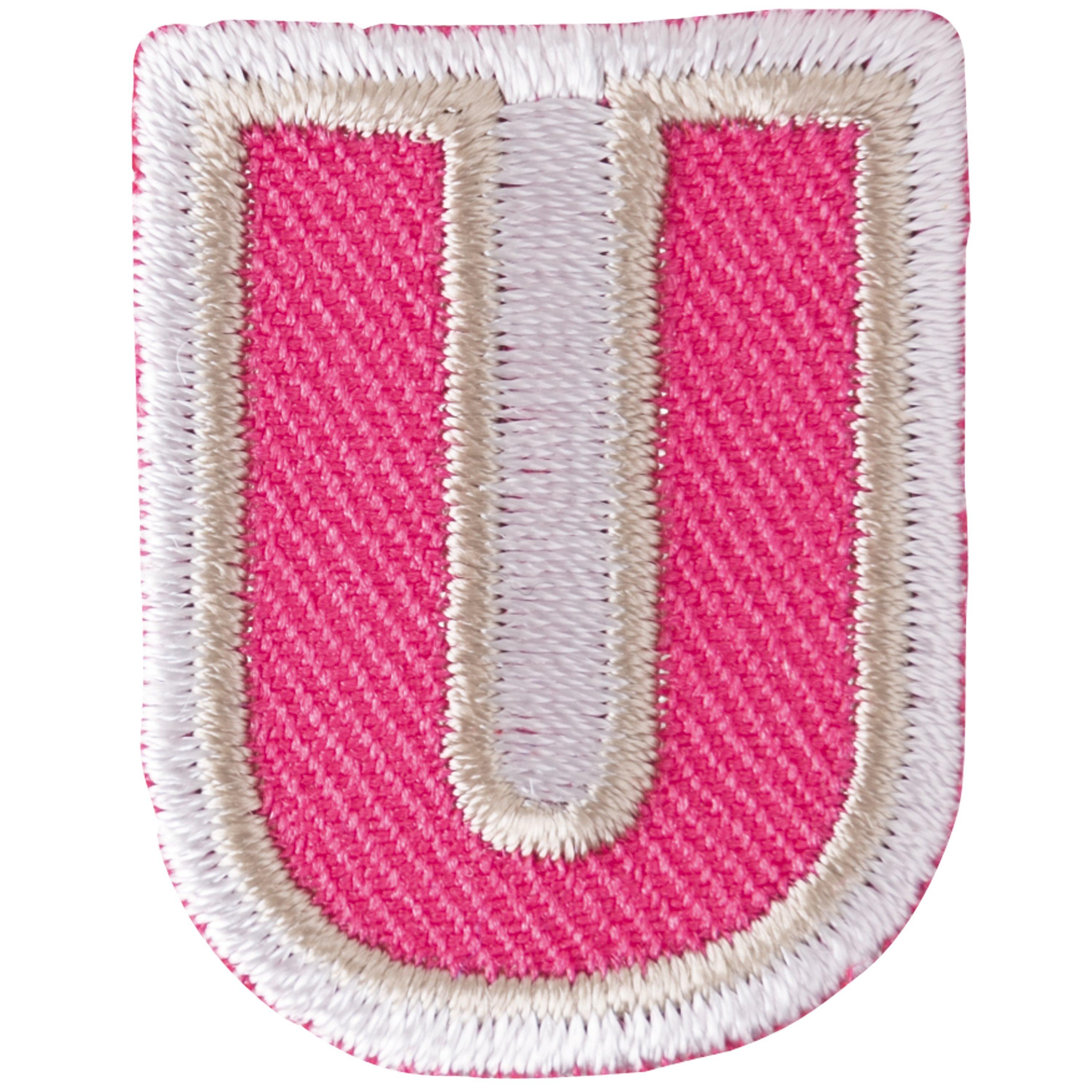 Rico Design Iron On Letter Patch, U