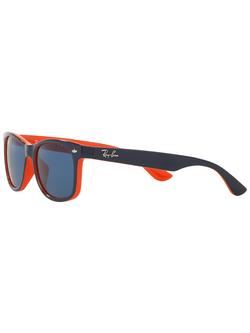 Ray-Ban Junior RB9052S New Wayfarer Sunglasses - view 2, Navy/Orange