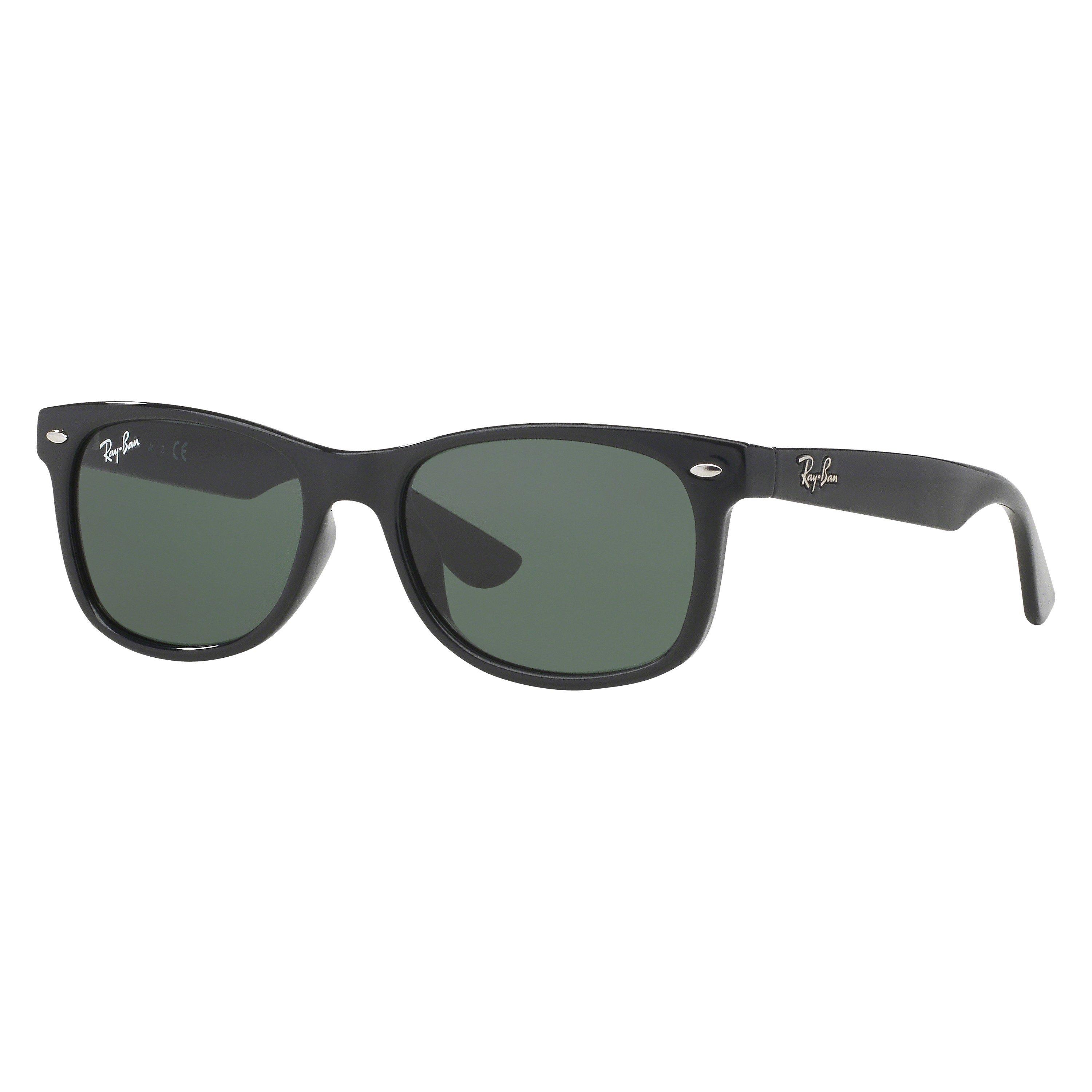 Product image 1 of 11, which shows Ray-Ban Junior RB9052S New Wayfarer Sunglasses, Black