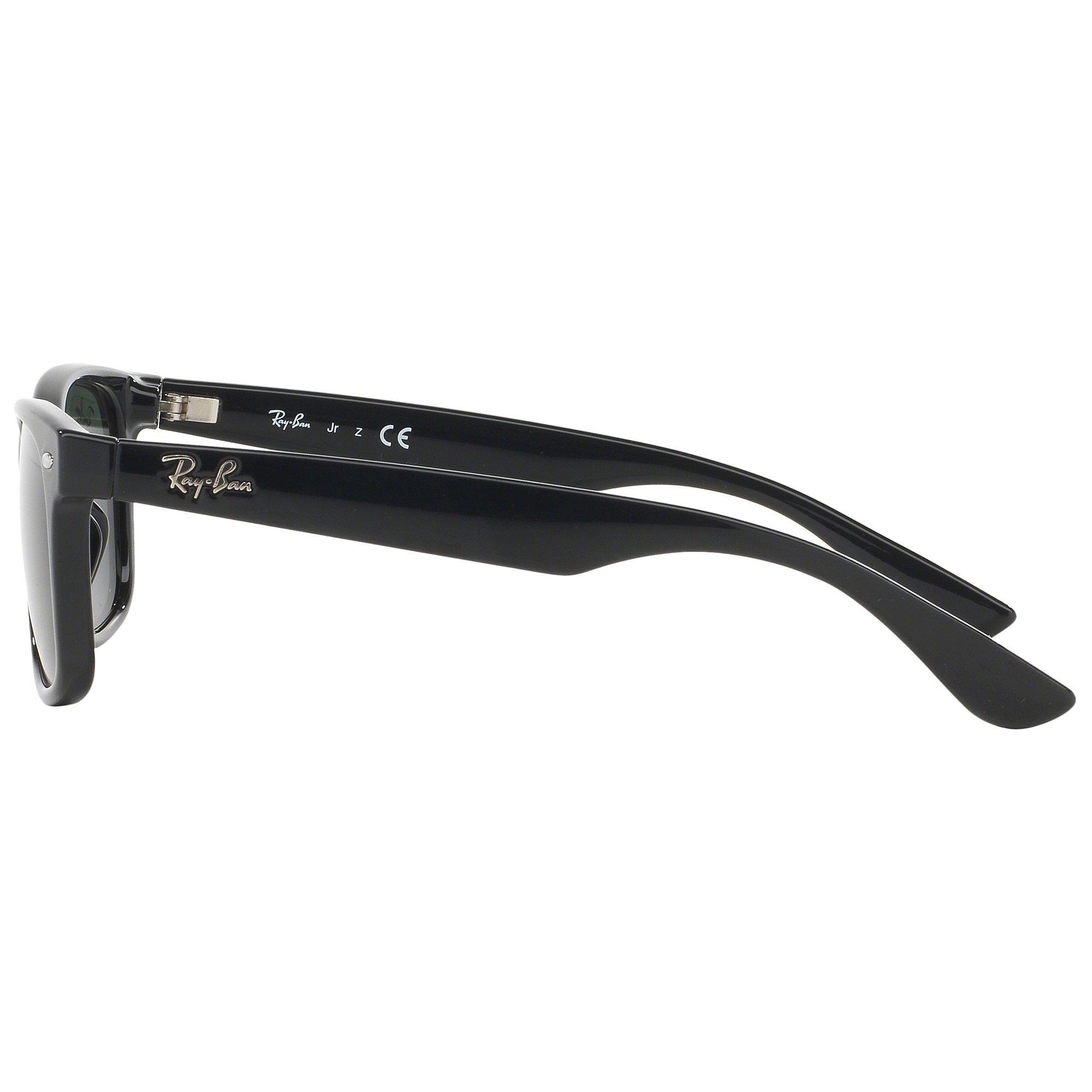 Product image 4 of 11, which shows Ray-Ban Junior RB9052S New Wayfarer Sunglasses, Black
