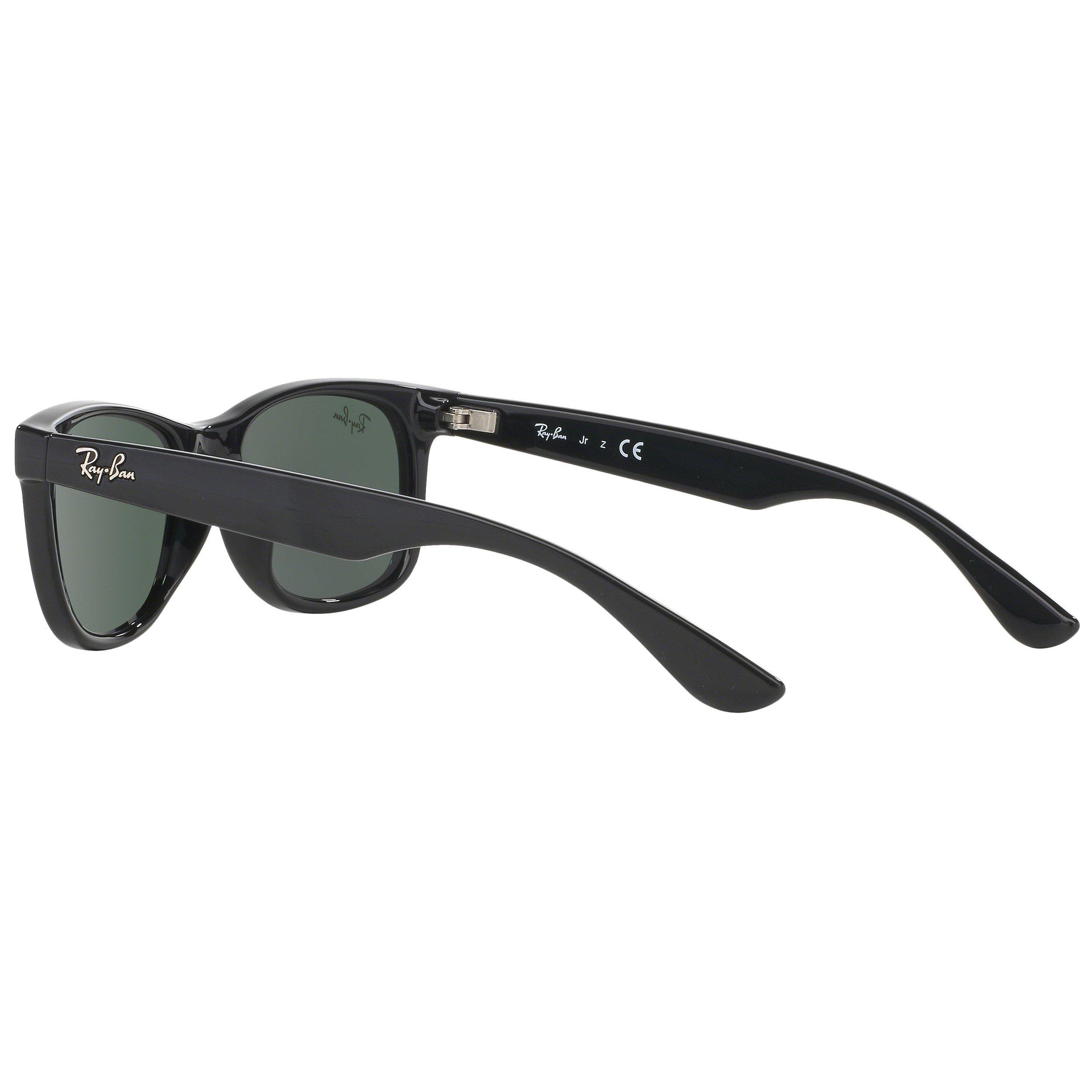 Product image 5 of 11, which shows Ray-Ban Junior RB9052S New Wayfarer Sunglasses, Black