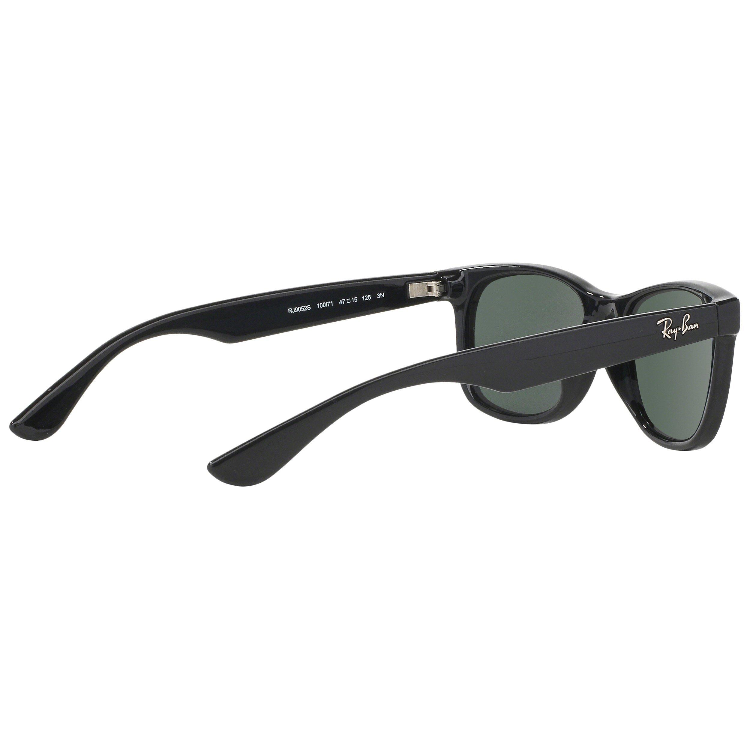 Product image 9 of 11, which shows Ray-Ban Junior RB9052S New Wayfarer Sunglasses, Black