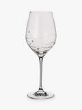 Dartington Crystal Personalised Glitz Wine Glass (Single), Gabriola Font