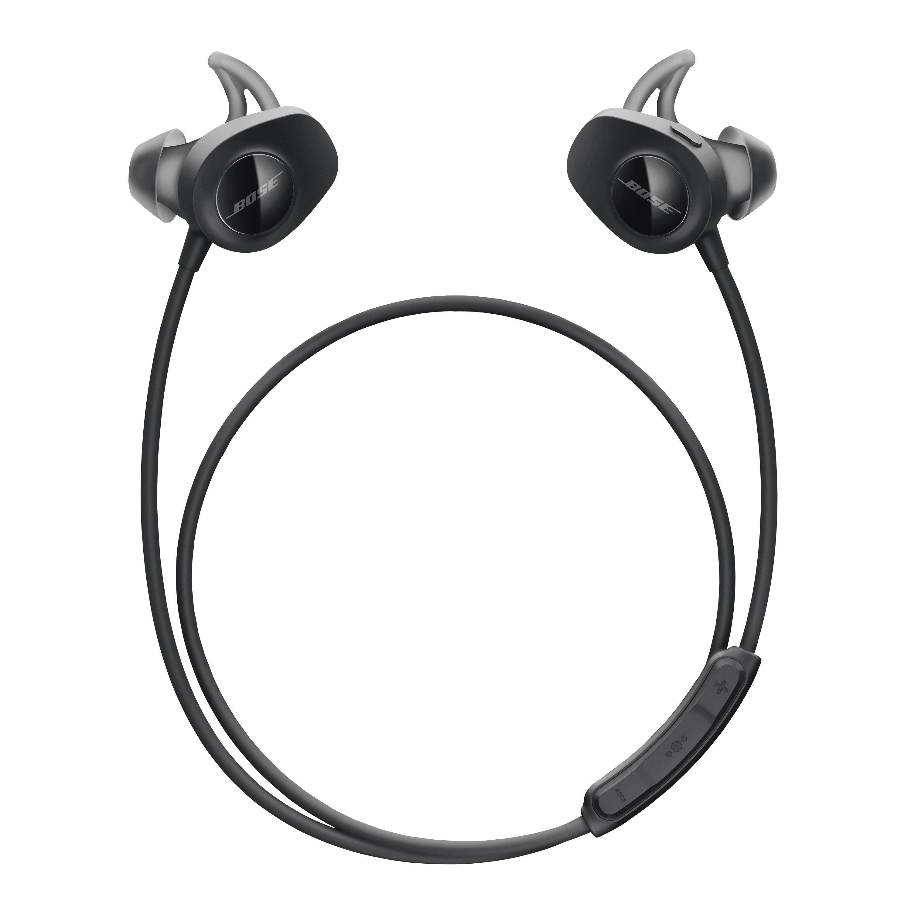 Bose SoundSport Sweat & Weather-Resistant Wireless In-Ear Headphones With Bluetooth/NFC, 3-Button In-Line Remote and Carry Case