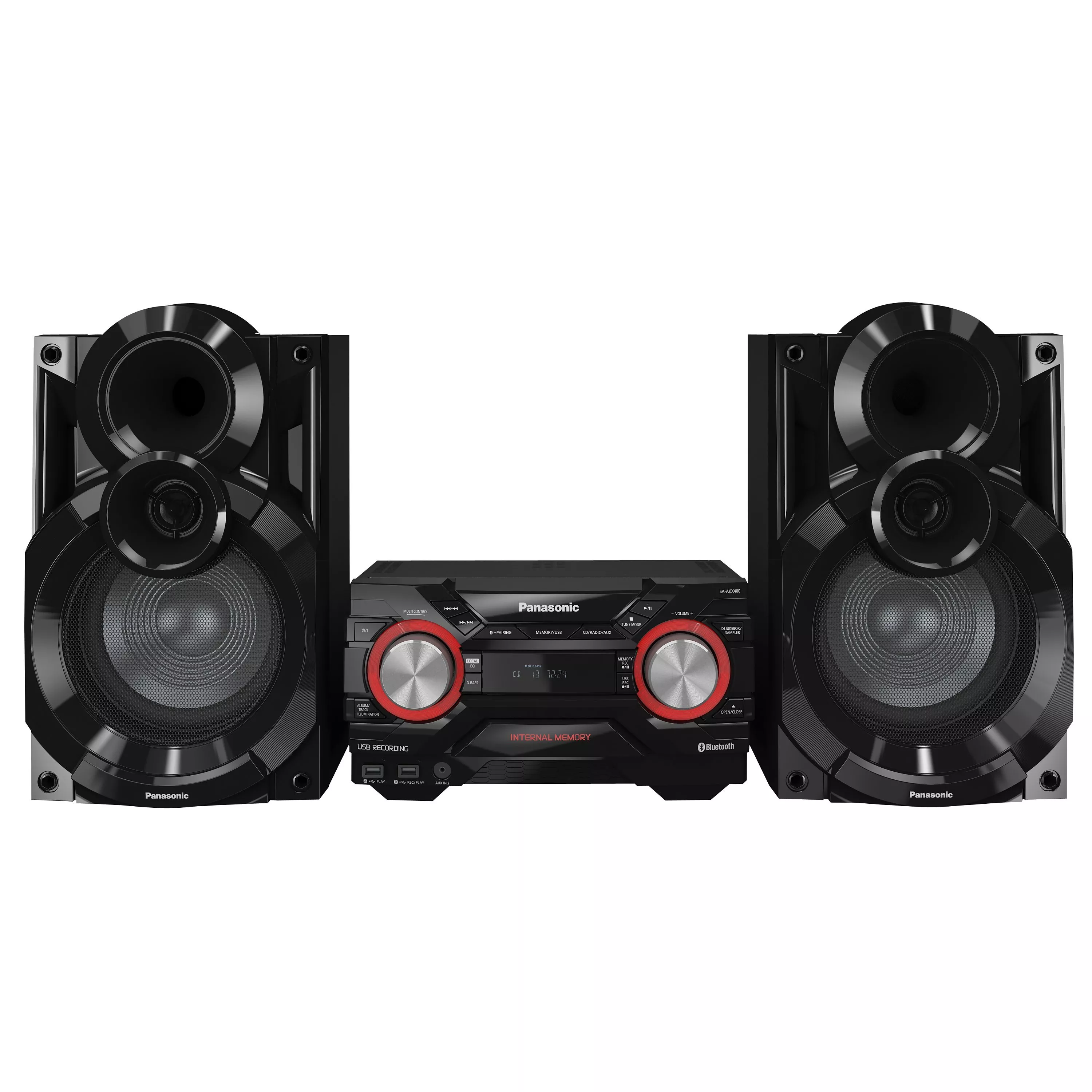 Panasonic SC-AKX400EBK FM/CD Bluetooth Micro Hi-Fi System With