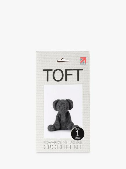 TOFT Bridget the Elephant Crochet Kit, Grey