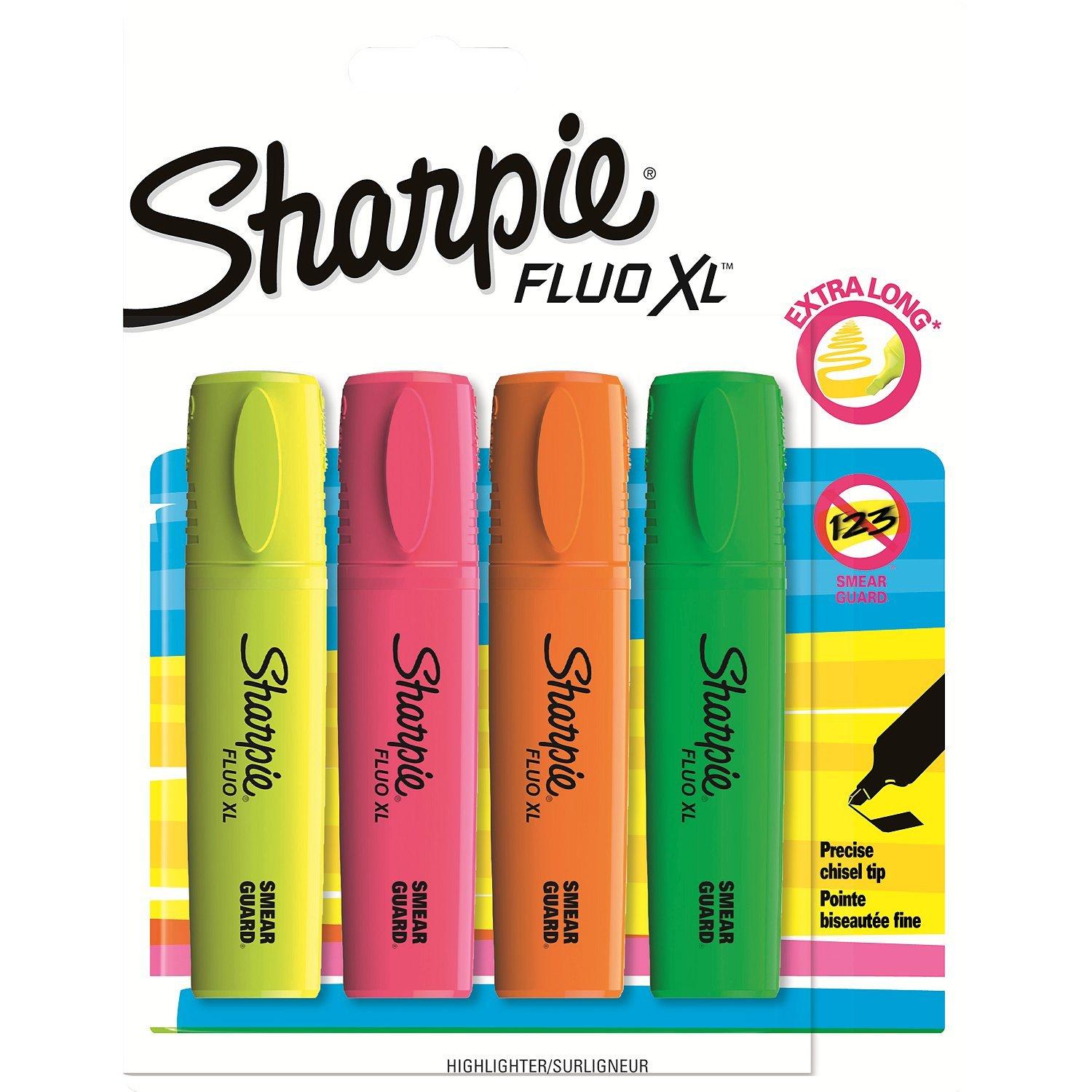 Sharpie Highlighters, Pack of 4