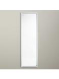 John Lewis Rounded Corners Full Length Mirror, 144 x 44cm, White
