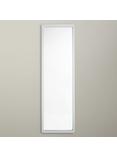 John Lewis Rounded Corners Full Length Mirror, 144 x 44cm, White