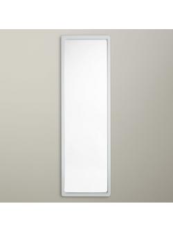 John Lewis Rounded Corners Full Length Mirror, 144 x 44cm, White, White