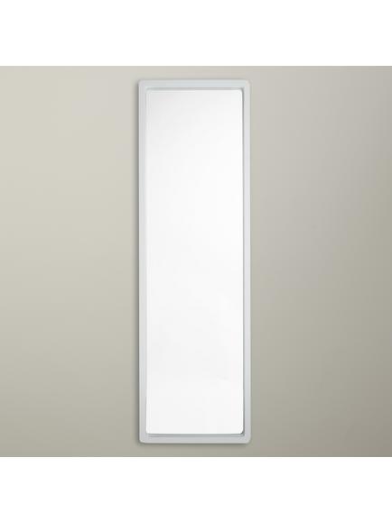 John Lewis Rounded Corners Full Length Mirror, 144 x 44cm, White, White