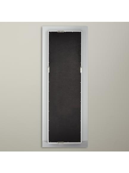 John Lewis Rounded Corners Full Length Mirror, 144 x 44cm, White - view 2, White