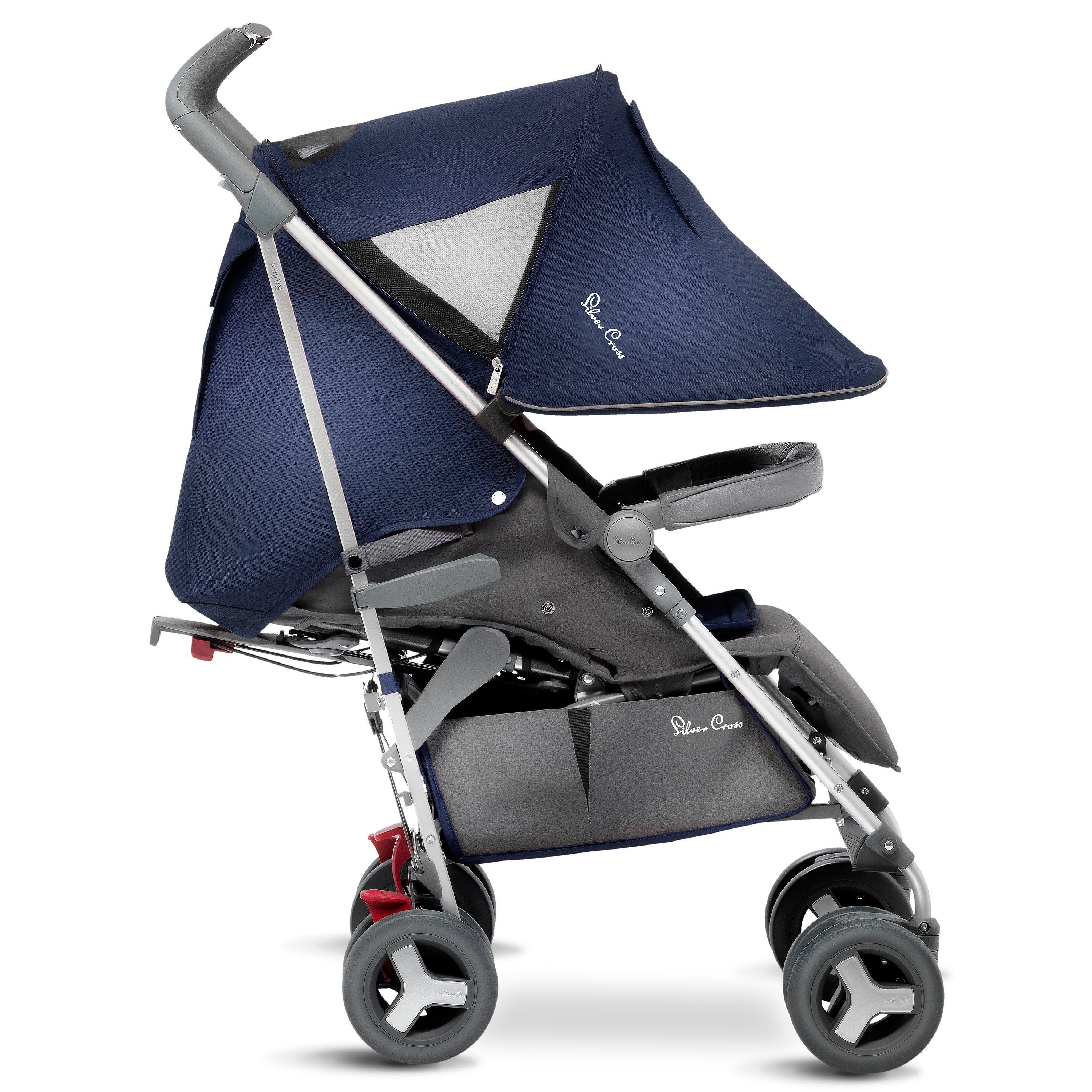 Silver Cross Reflex Pushchair, Vintage Blue