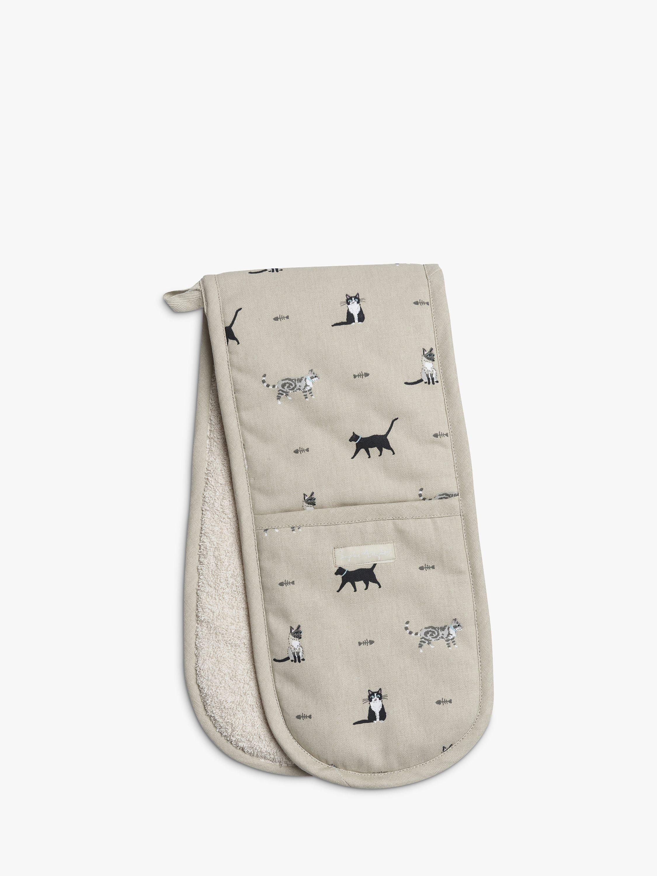 Sophie Allport Cat Double Oven Glove, Multi