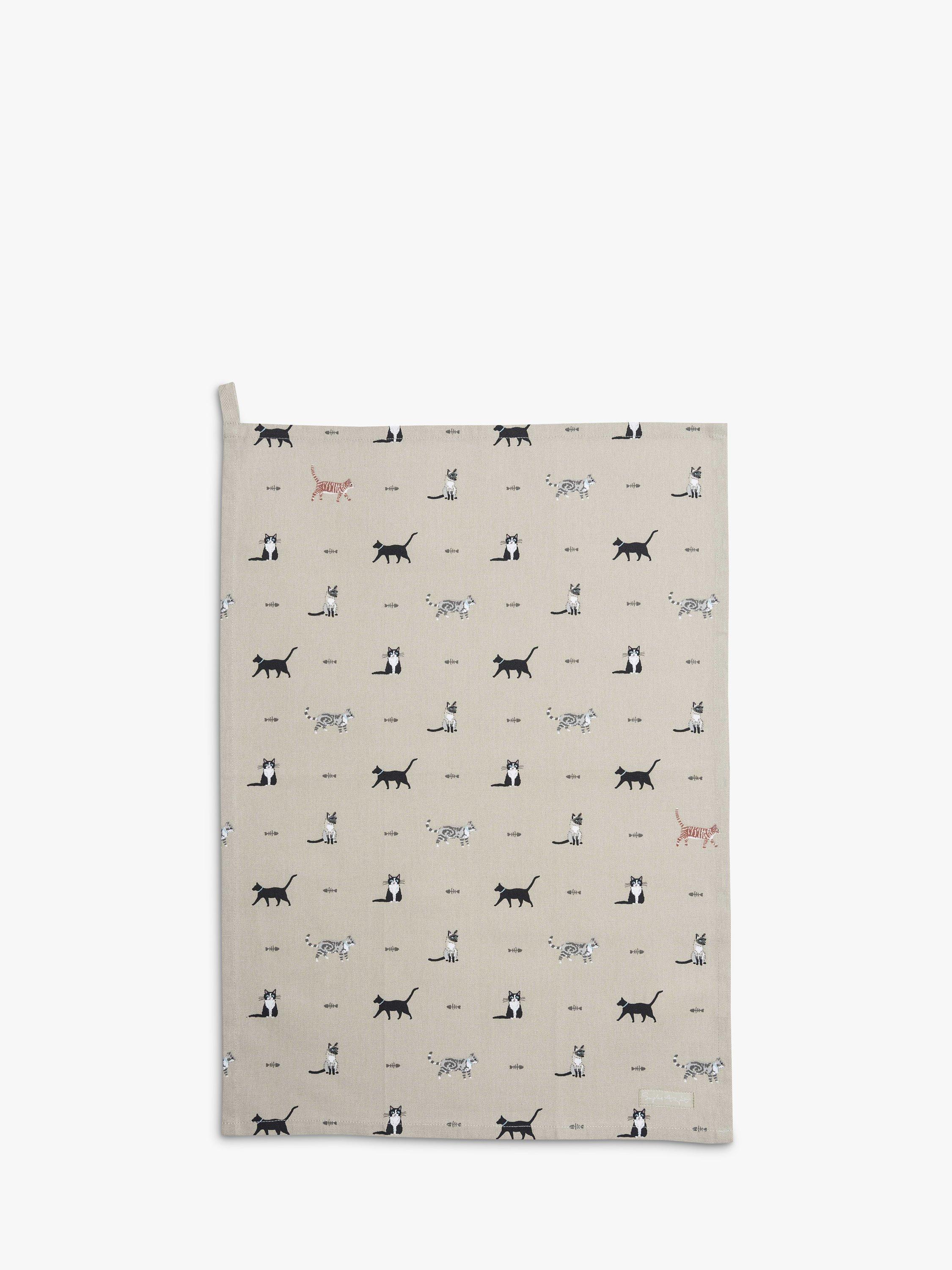 Sophie Allport Cat Tea Towel
