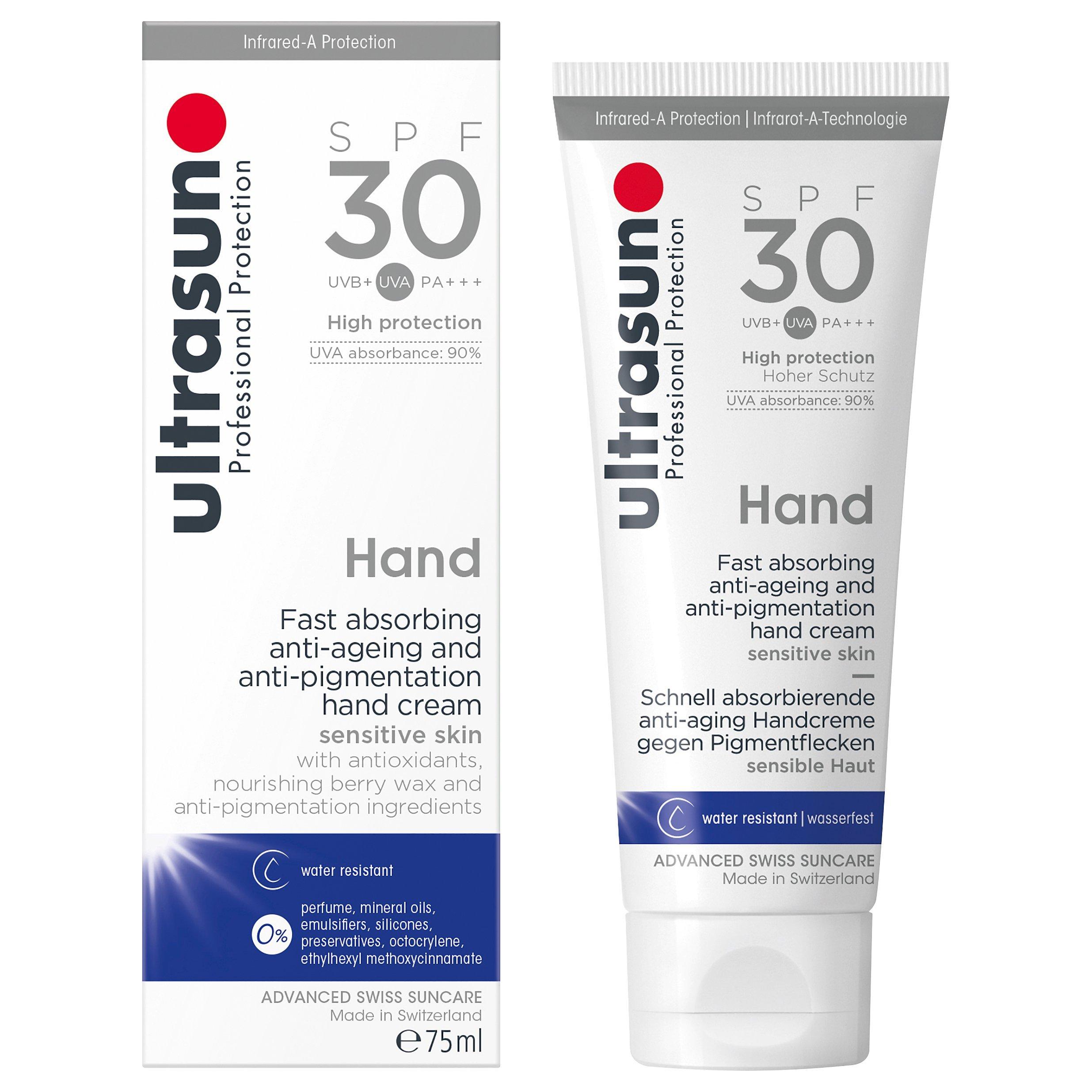 Ultrasun SPF 30 Anti-Pigmentation Hand Cream, 75ml