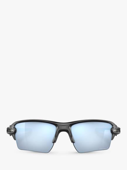 Oakley OO9188 Men's Flak 2.0 XL Prizm™ Polarised Rectangular Sunglasses - view 2, Matte Black/Deep Water