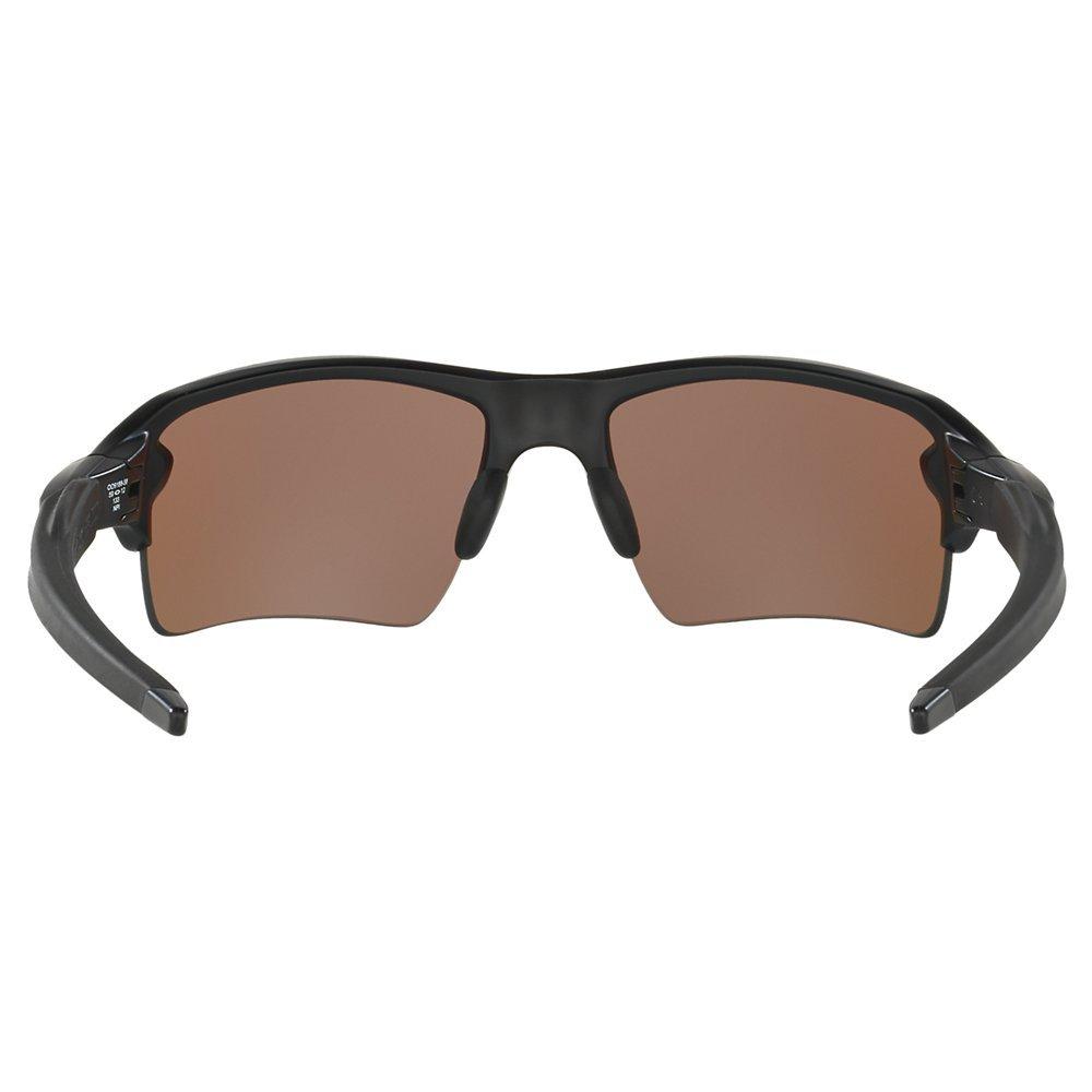 Oakley OO9188 Men's Flak 2.0 XL Prizm™ Polarised Rectangular Sunglasses, Matte Black/Deep Water